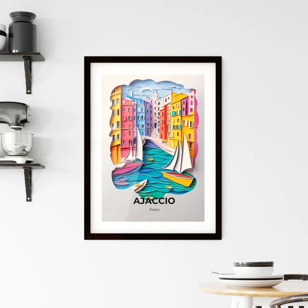Vivid Ajaccio, France, Framed Wall Art