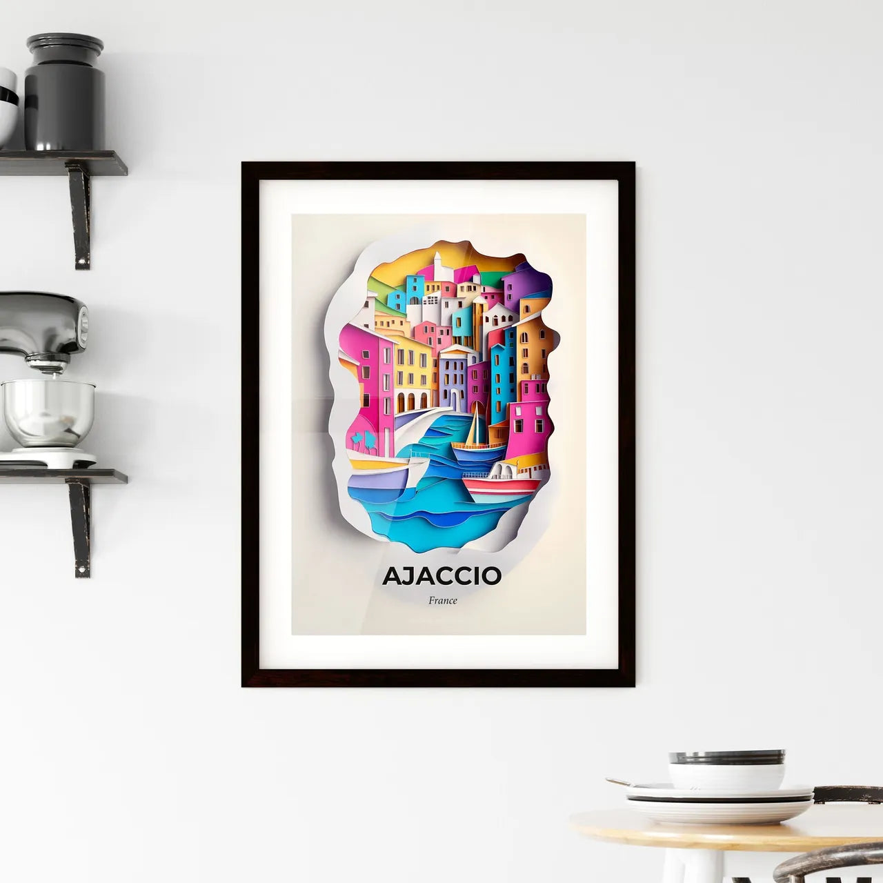 Vivid Ajaccio, France, Framed Wall Art