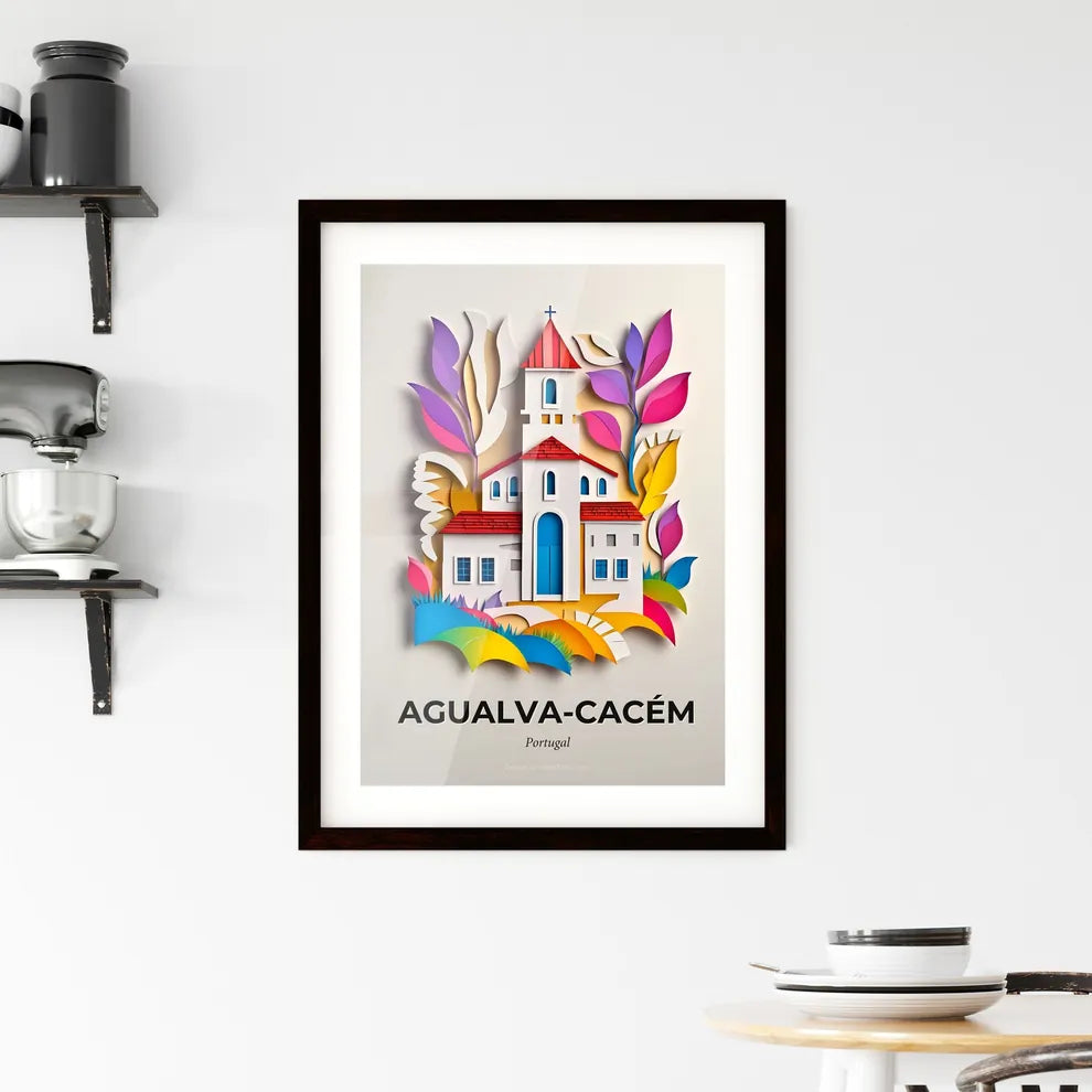 Vivid Agualv, Framed Wall Art