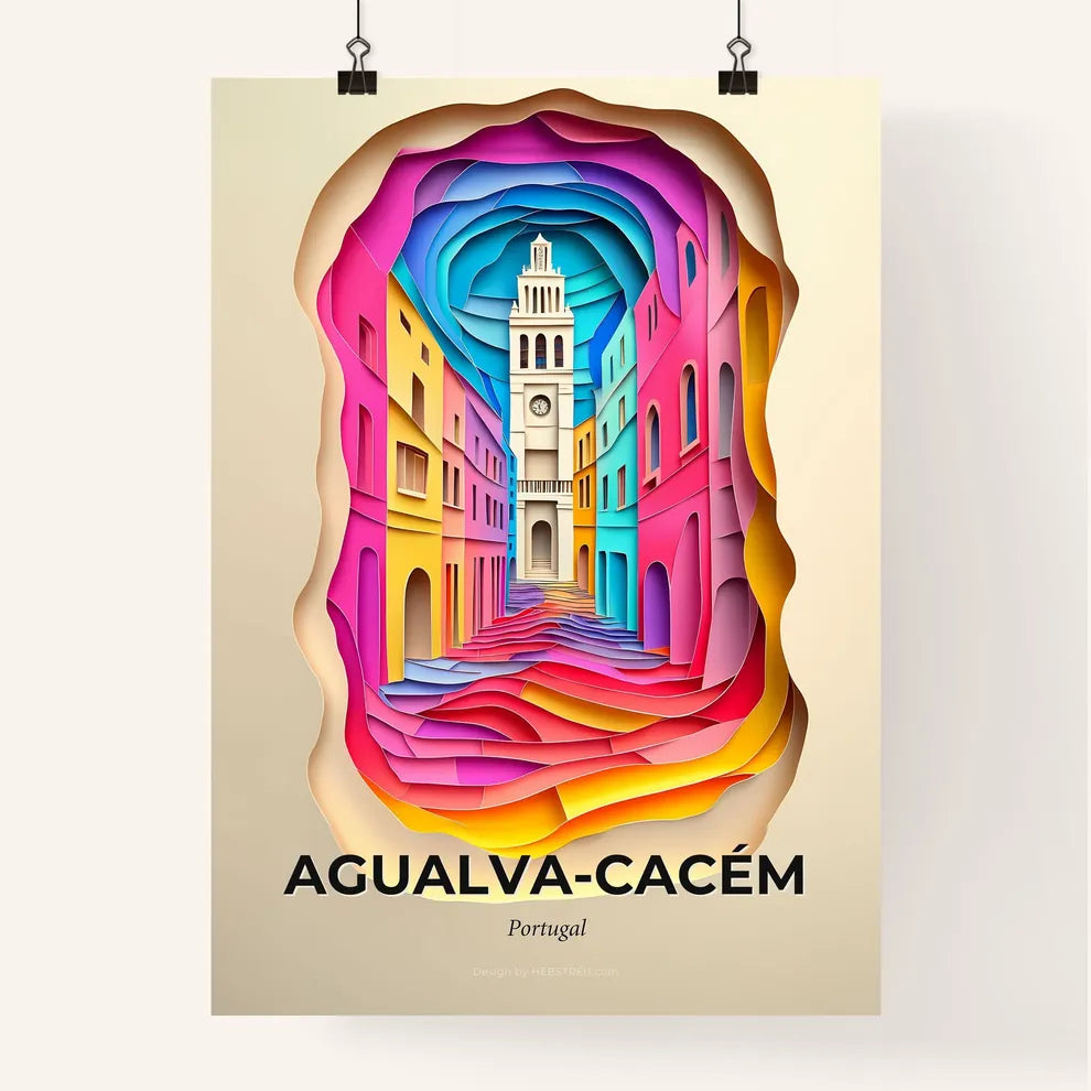 Vivid Agualv, Colorful Poster
