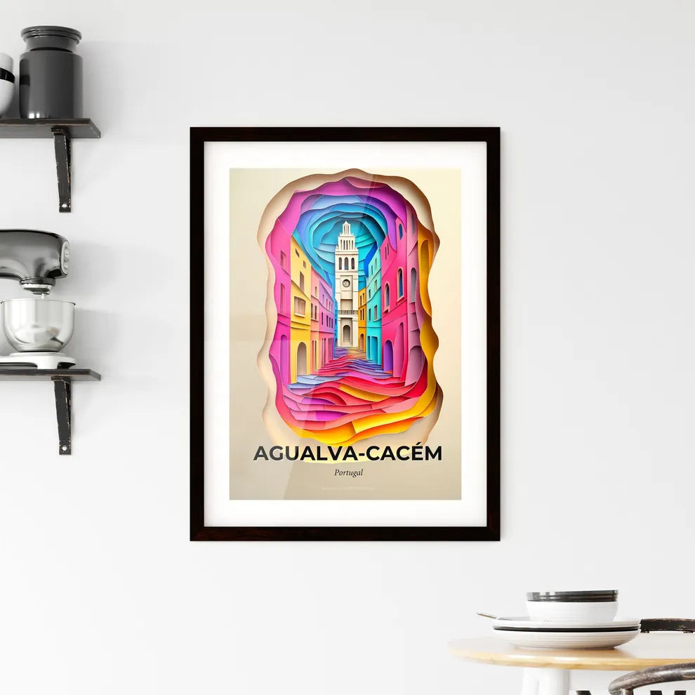 Vivid Agualv, Framed Wall Art