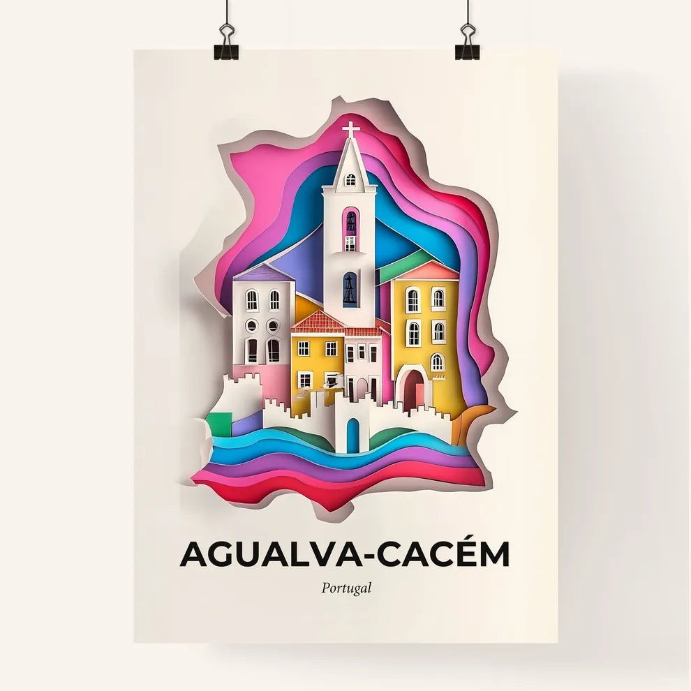 Vivid Agualv, Colorful Poster