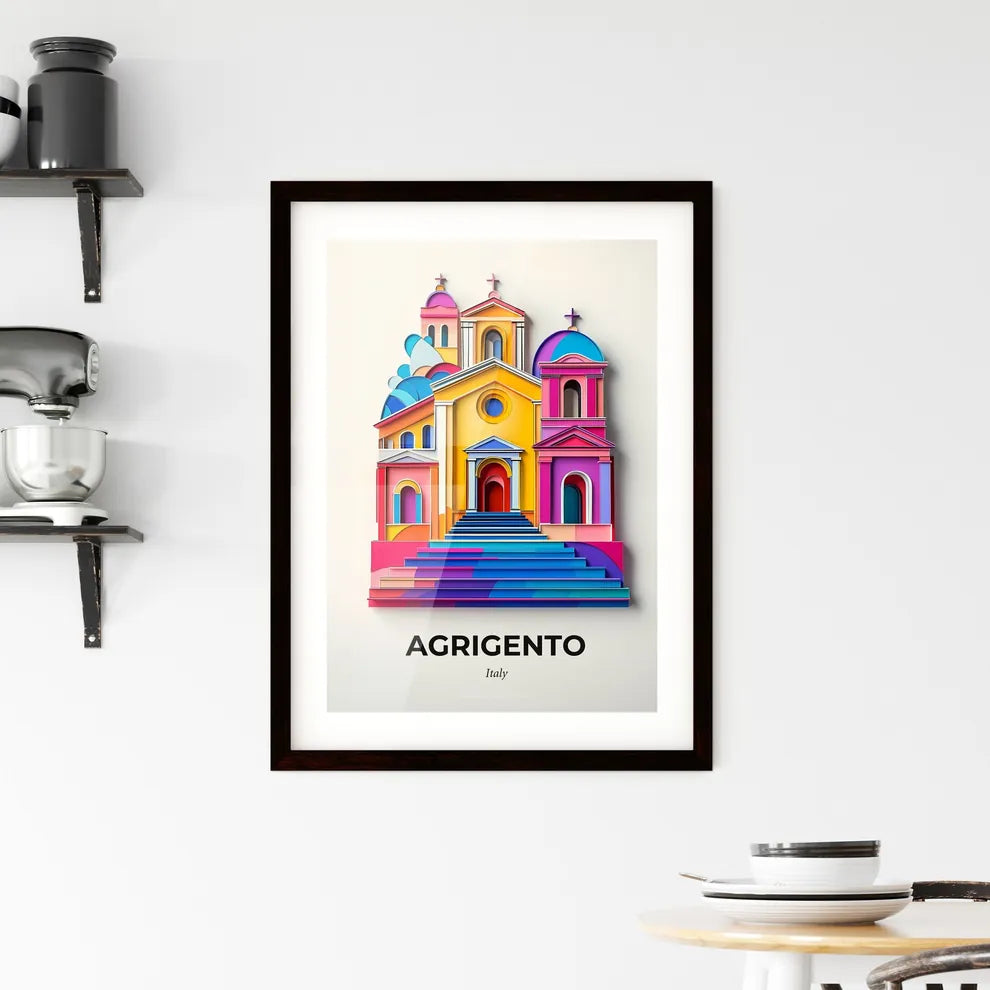 Vivid Agrigento, Italy, Framed Wall Art