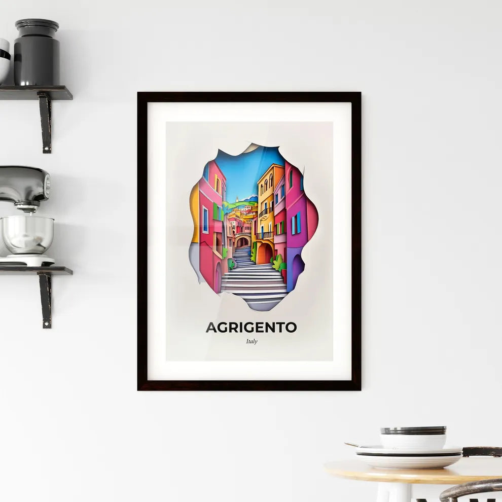 Vivid Agrigento, Italy, Framed Wall Art