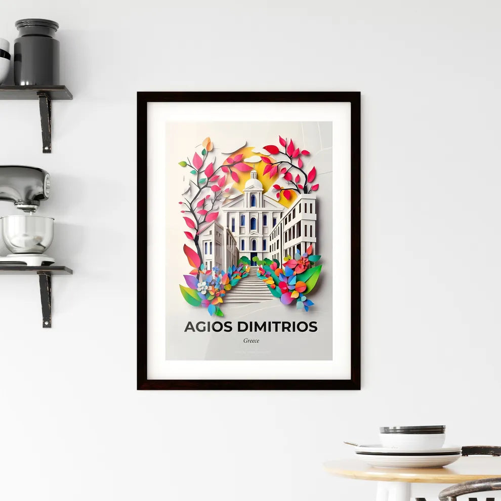 Vivid Agios Dimitrios, Greece, Framed Wall Art