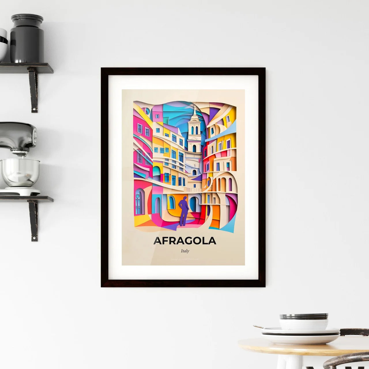 Vivid Afragola, Italy, Framed Wall Art