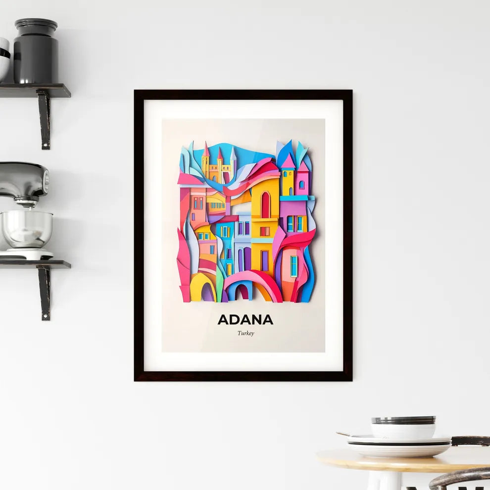 Vivid Adana, Turkey, Framed Wall Art