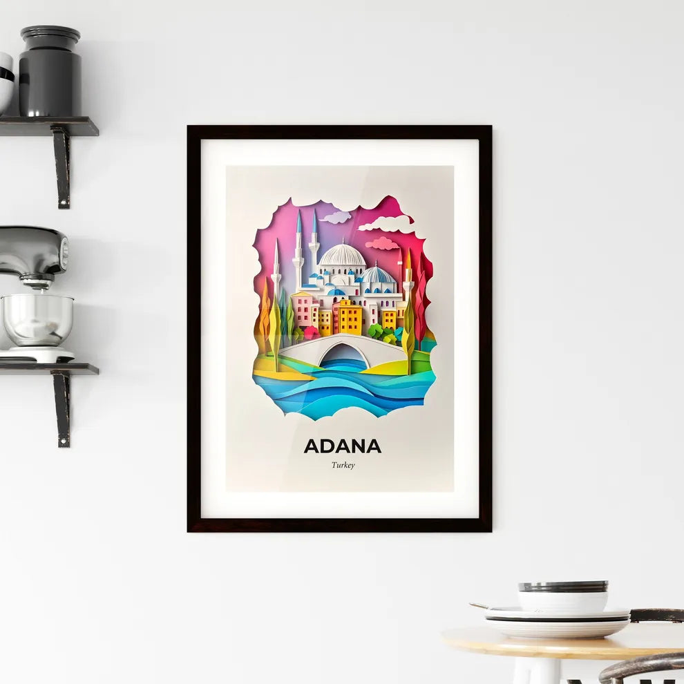 Vivid Adana, Turkey, Framed Wall Art