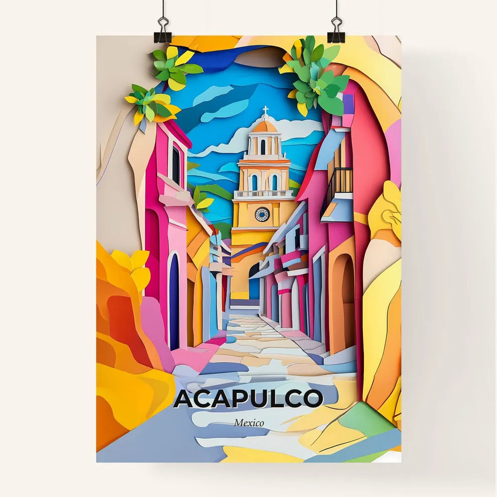 Vivid Acapulco, Mexico, Colorful Poster