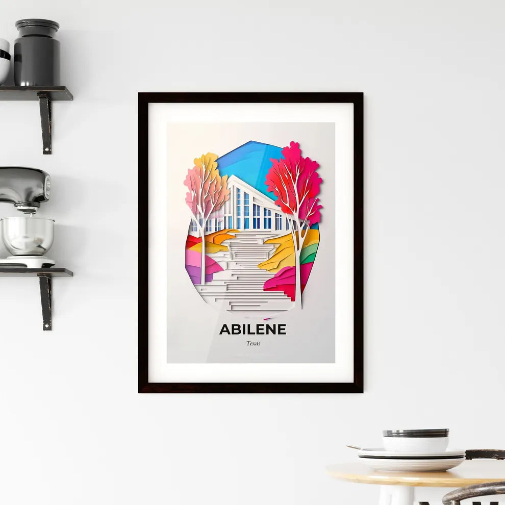 Vivid Abilene, Texas, Framed Wall Art