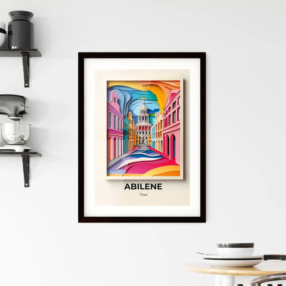Vivid Abilene, Texas, Framed Wall Art