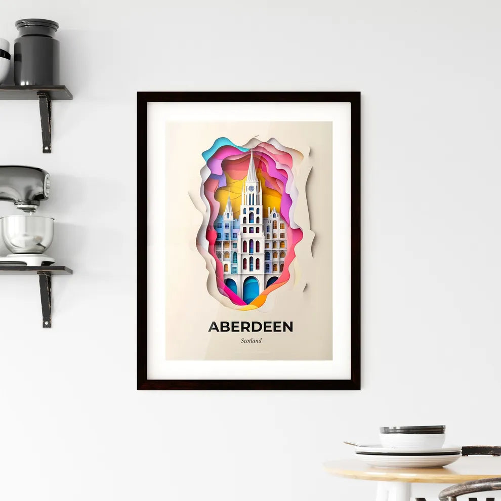 Vivid Aberdeen, Scotland, Framed Wall Art