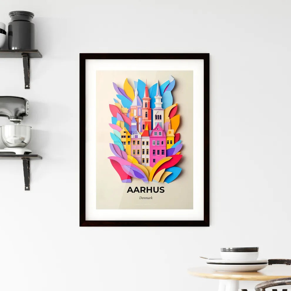 Vivid Aarhus, Denmark, Framed Wall Art