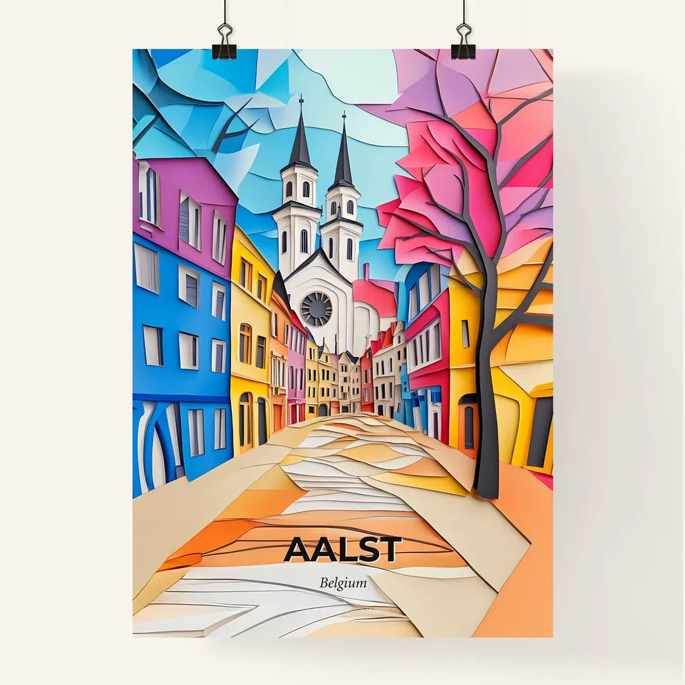 Vivid Aalst , Belgium, Colorful Poster