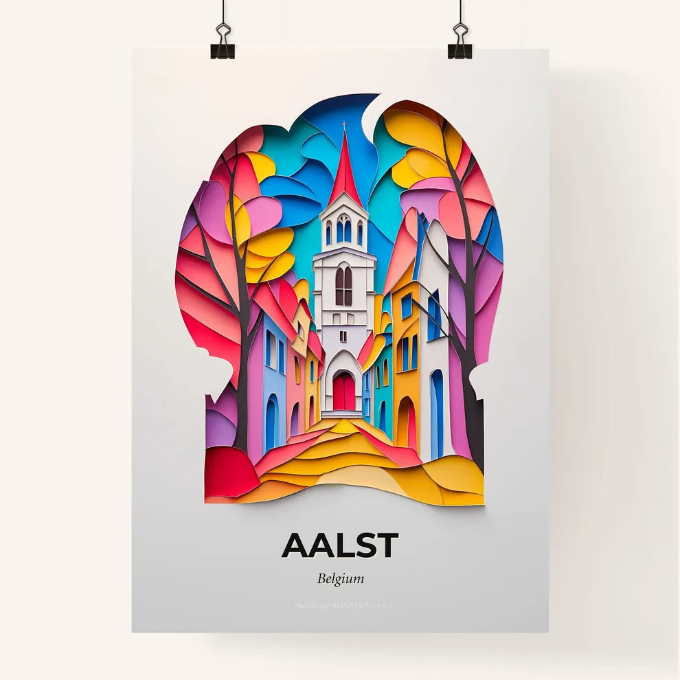 Vivid Aalst , Belgium, Colorful Poster