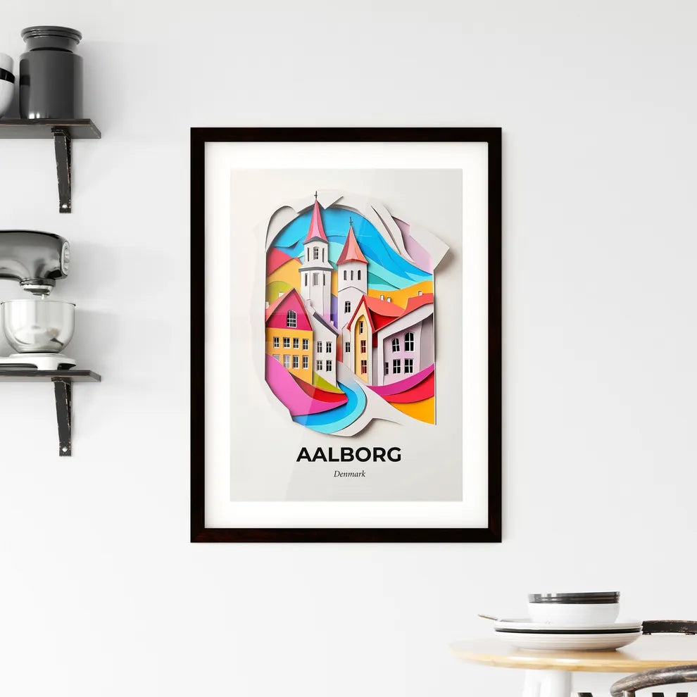 Vivid Aalborg, Denmark, Framed Wall Art