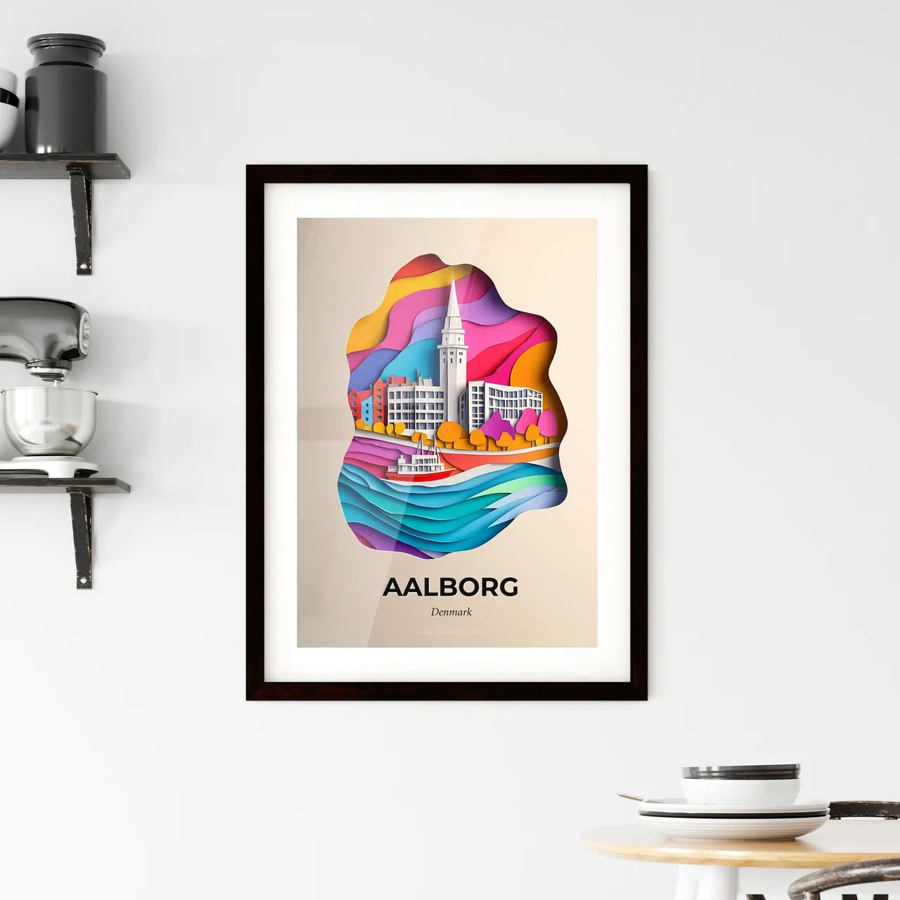 Vivid Aalborg, Denmark, Framed Wall Art