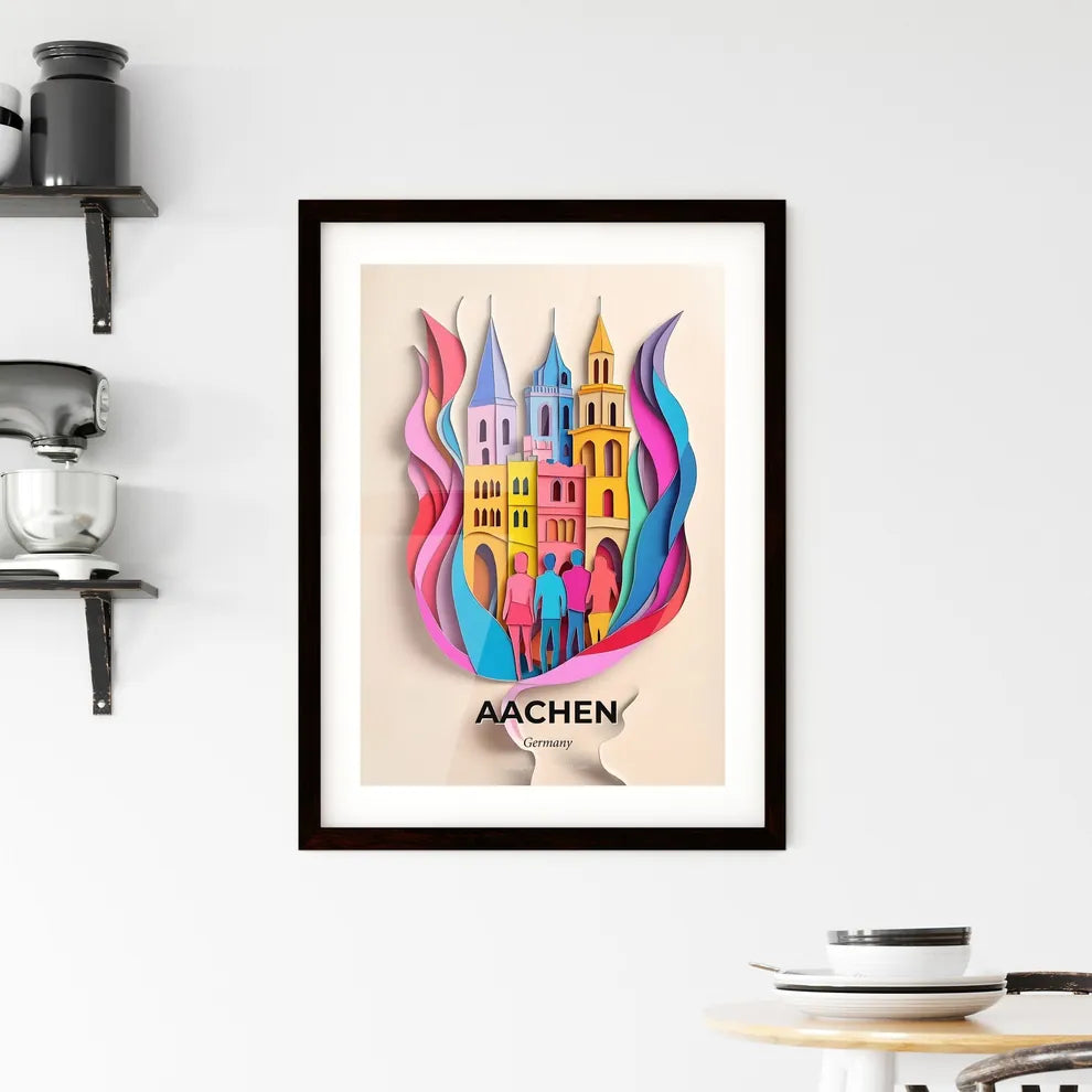 Vivid Aachen, Germany, Framed Wall Art