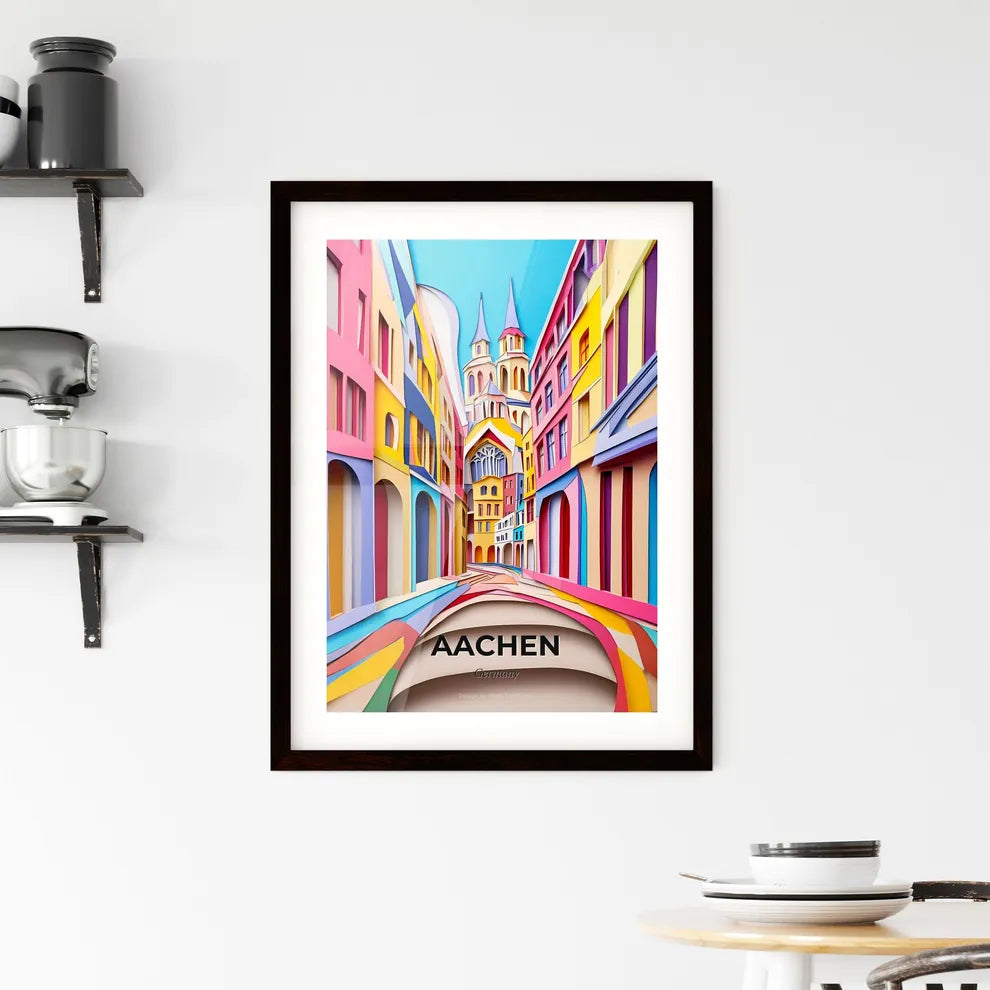Vivid Aachen, Germany, Framed Wall Art