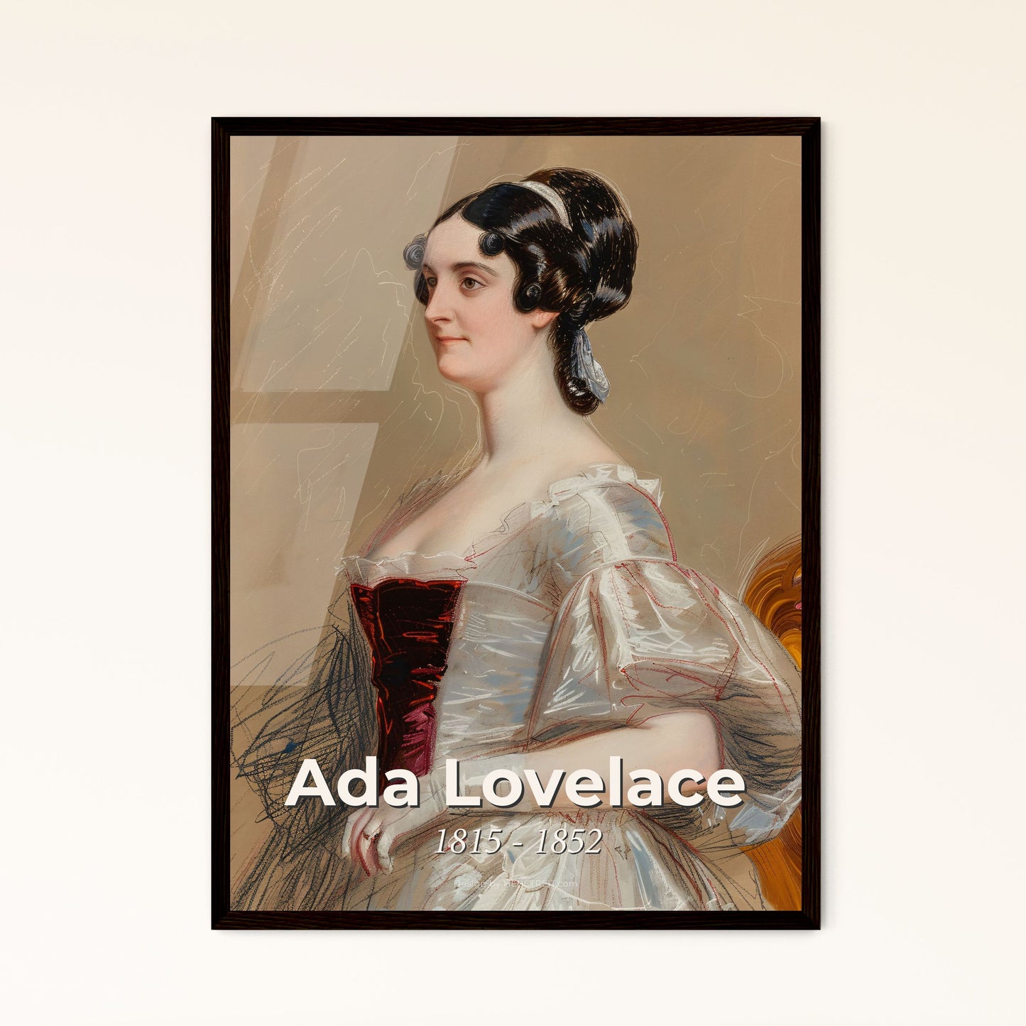 Elegance of Innovation: Ada Lovelace - The First Computer Programmer - Contemporary Art Print for Unique Home Decor