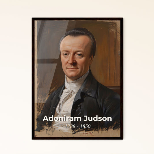 Adoniram Judson: A Vibrant Tribute to the Pioneer Missionary, Captured in Contemporary Art - Perfect for Home Decor & Gifting!