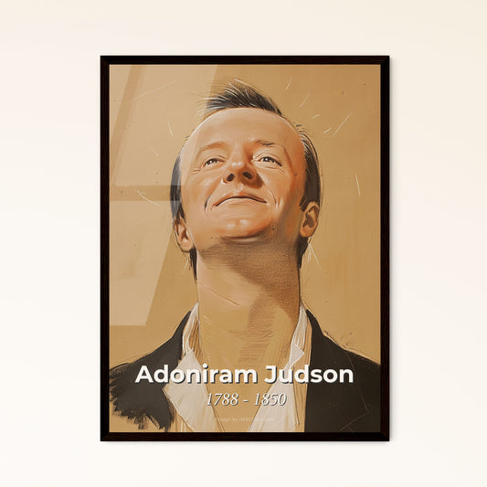 Adoniram Judson: Faith, Art & Legacy - Stunning Contemporary Portrait with Dynamic Hues & Unique Perspective for Home Décor