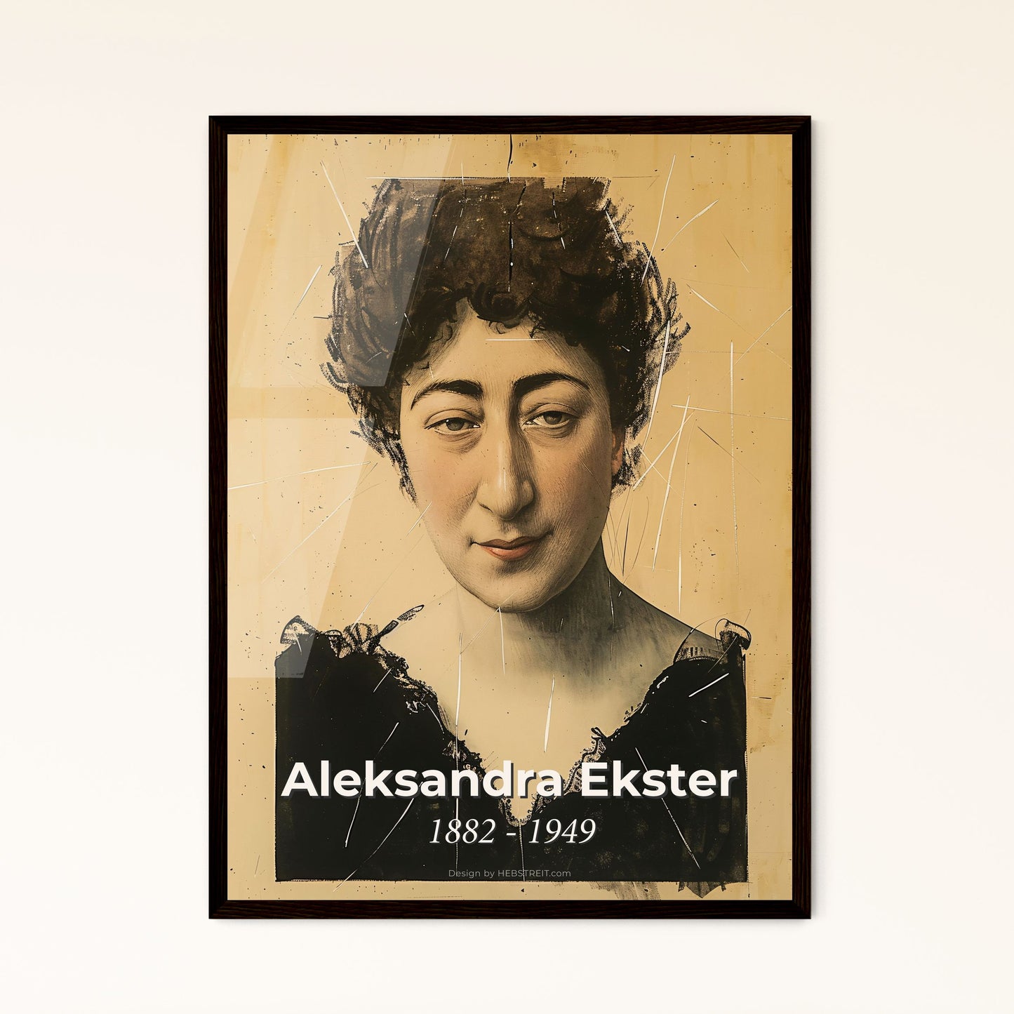 Captivating Aleksandra Ekster: Elegant Russian-French Avant-Garde Portrait Print - Perfect for Home Decor & Unique Gift