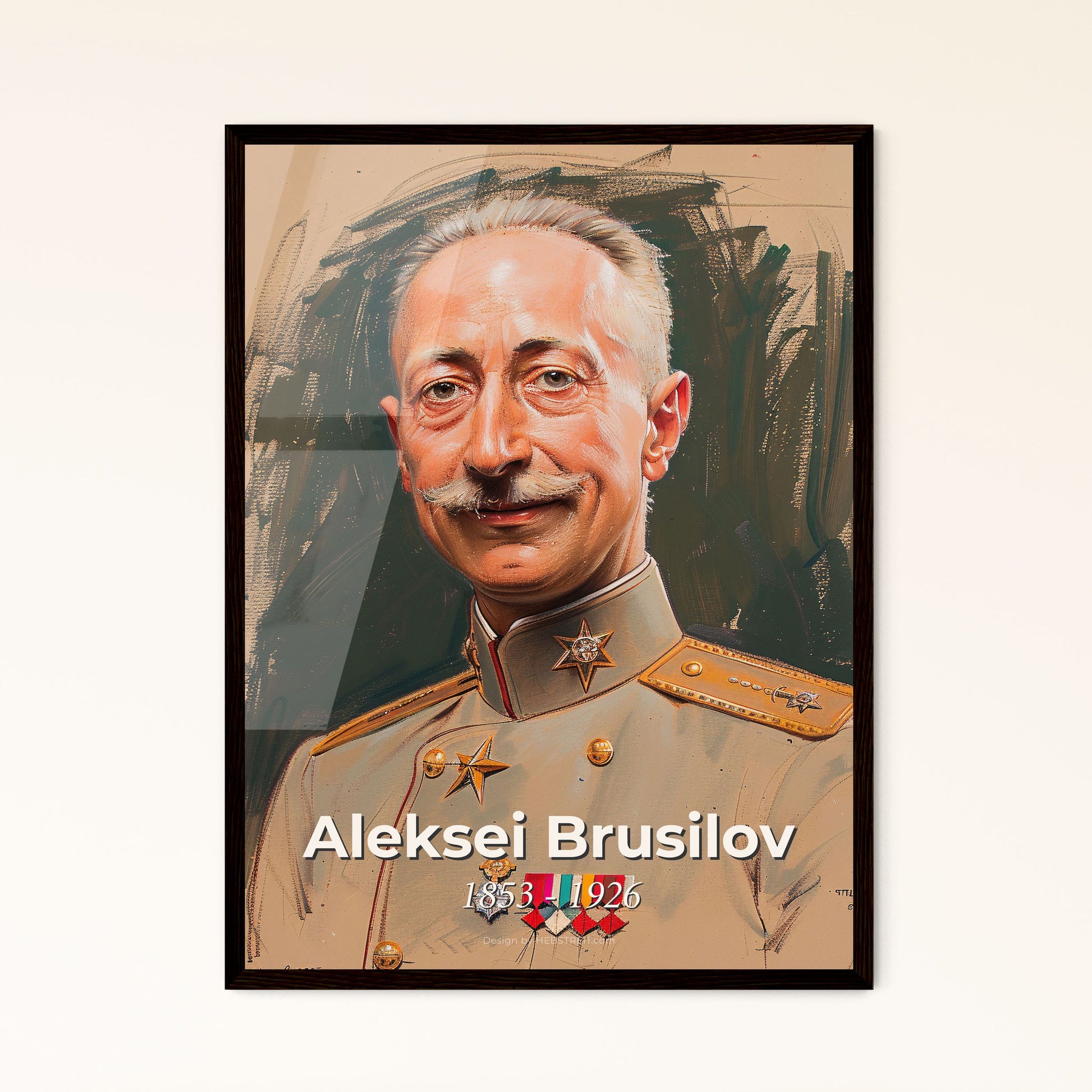 Elegant Portrait of Aleks - Framed Art Print