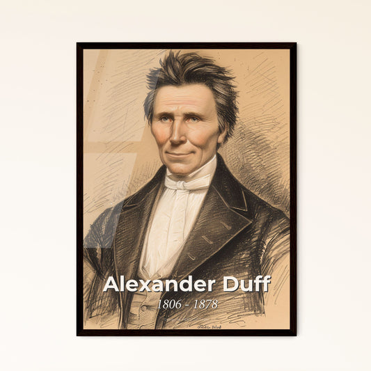 Elegant Portrait of Alexander Duff, Pioneer Scottish Missionary in India - Contemporary Art Print for Inspiring Home Decor