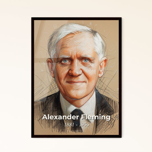 Elegance of Discovery: Alexander Fleming, 1881-1955 - A Contemporary Art Tribute to the Father of Antibiotics in Striking Hues