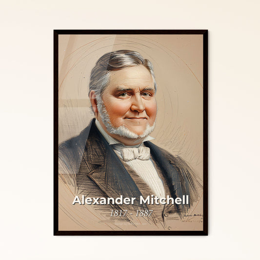 Radiant Portrait of Alexander Mitchell Framed Print