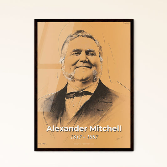 Stunning Contemporary Portrait of Alexander Mitchell Framed Print