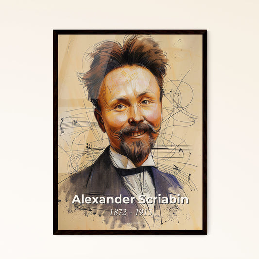 Enigmatic Portrait of Alexander Scriabin Framed Print