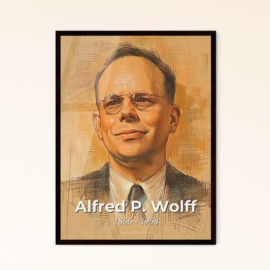 Alfred P. Wolff: Iconic Banker Portrait - Captivating Contemporary Art Print for Luxurious Home Decor & Unique Gifting