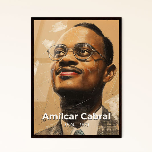 Amílcar Cabral: A Contemporary Tribute to the Revolutionary Leader in Vivid Hues – Ideal for Gift or Elegant Home Decor