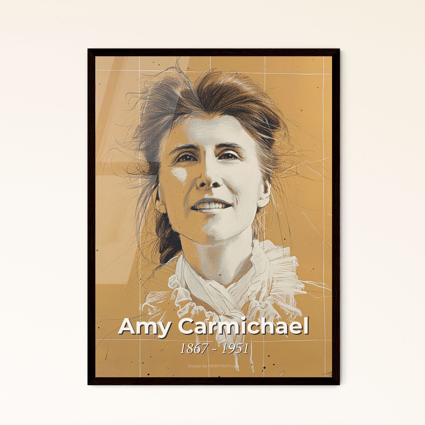 Radiant Portrait of Amy - Framed Art Print