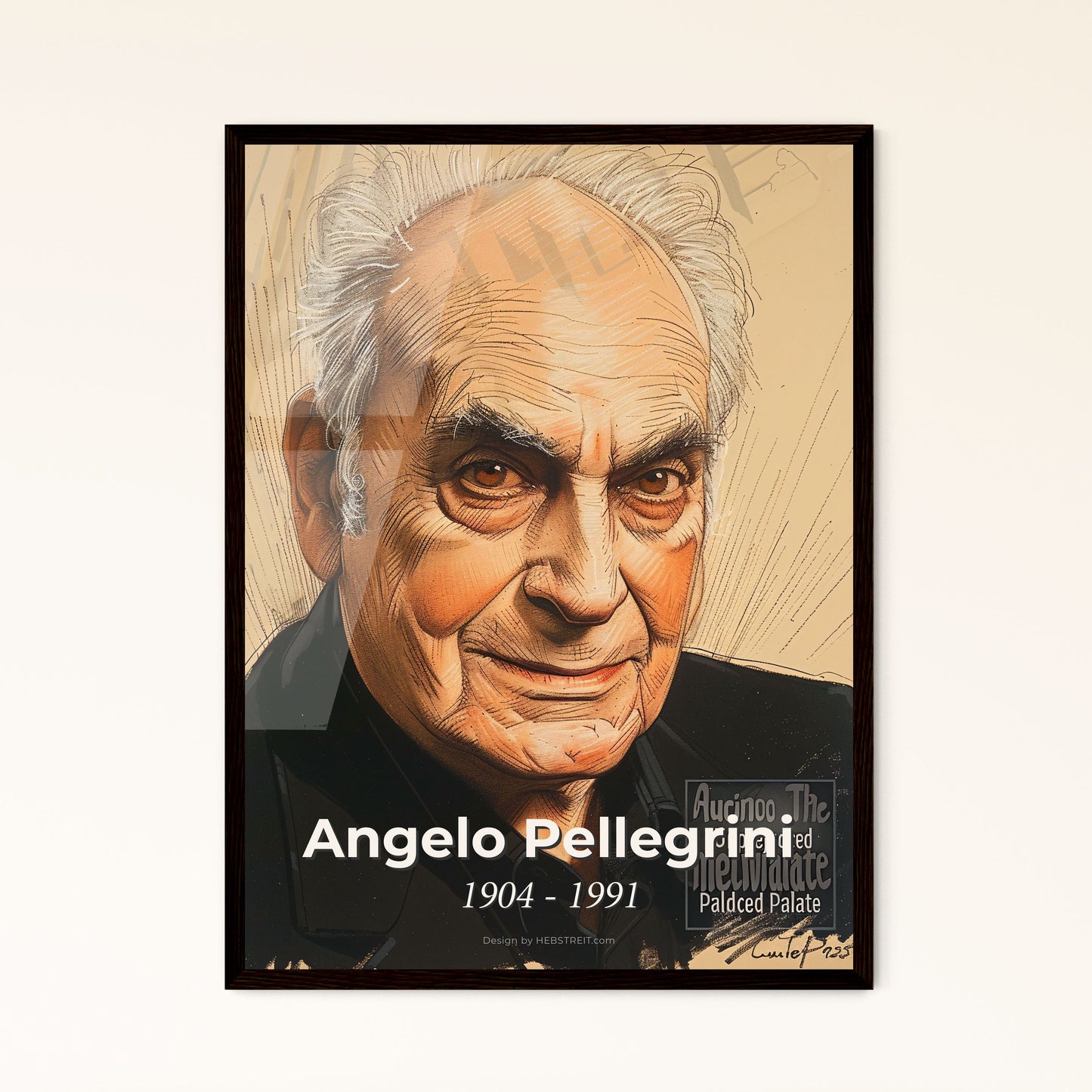 Angelo Pellegrini: A Tribute to the Farm-to-Table Pioneer - Stunning Contemporary Art Print for Home Decor & Gifting