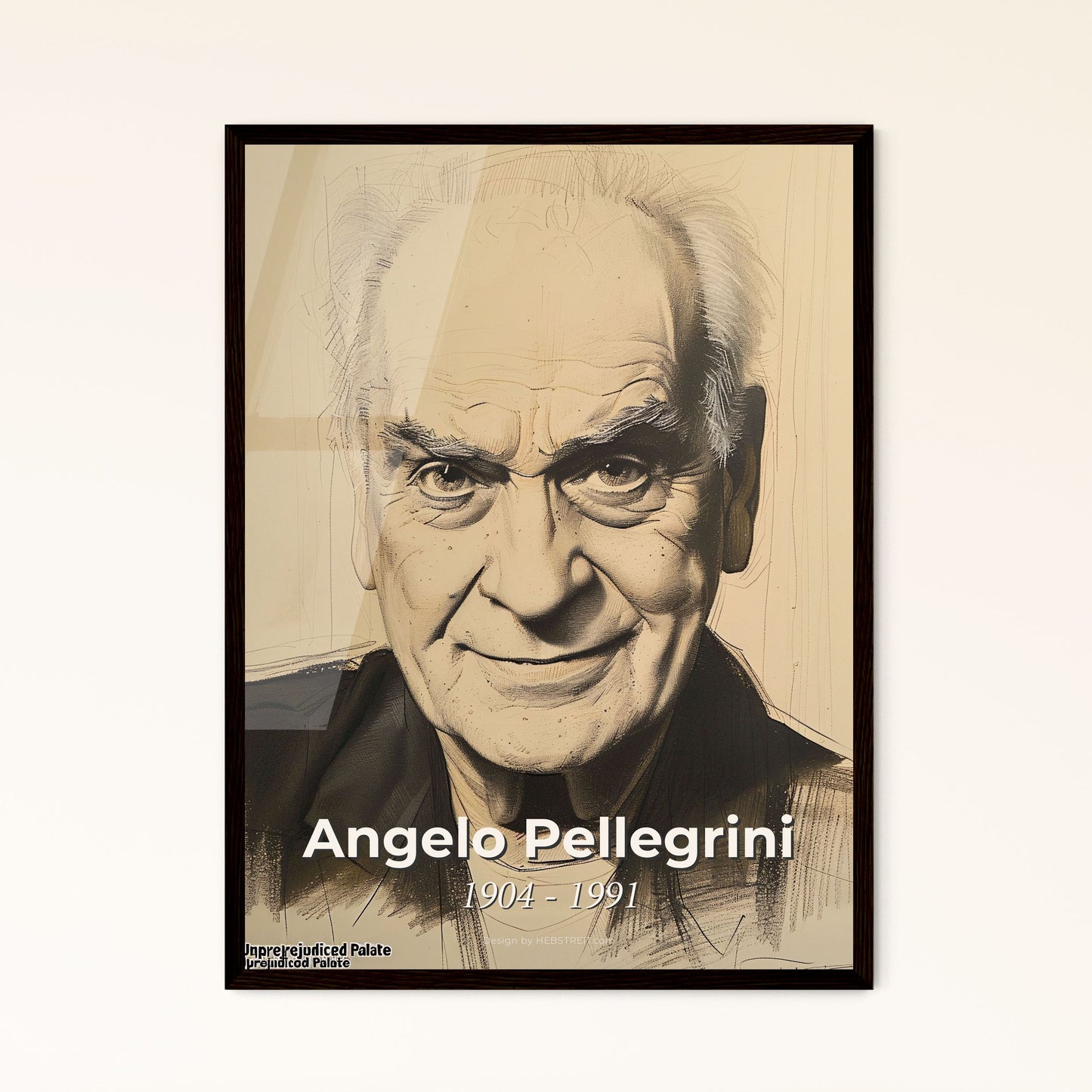 Angelo Pellegrini: The Essence of Farm-to-Table—Contemporary Art Print Celebrating an Icon of Culinary Wisdom and Joy