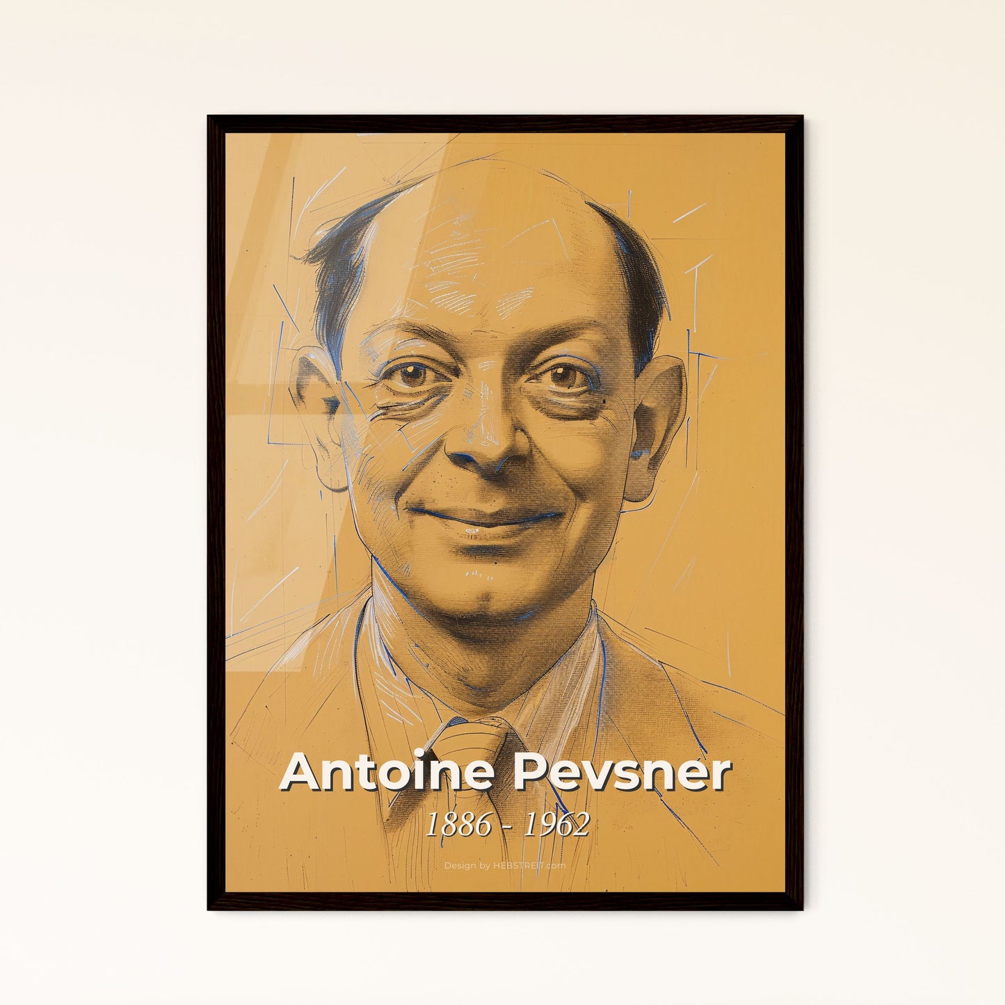 Antoine Pevsner: Dynamic Constructivist Portrait - Captivating Limited Edition Print for Elegant Home Decor & Gifting