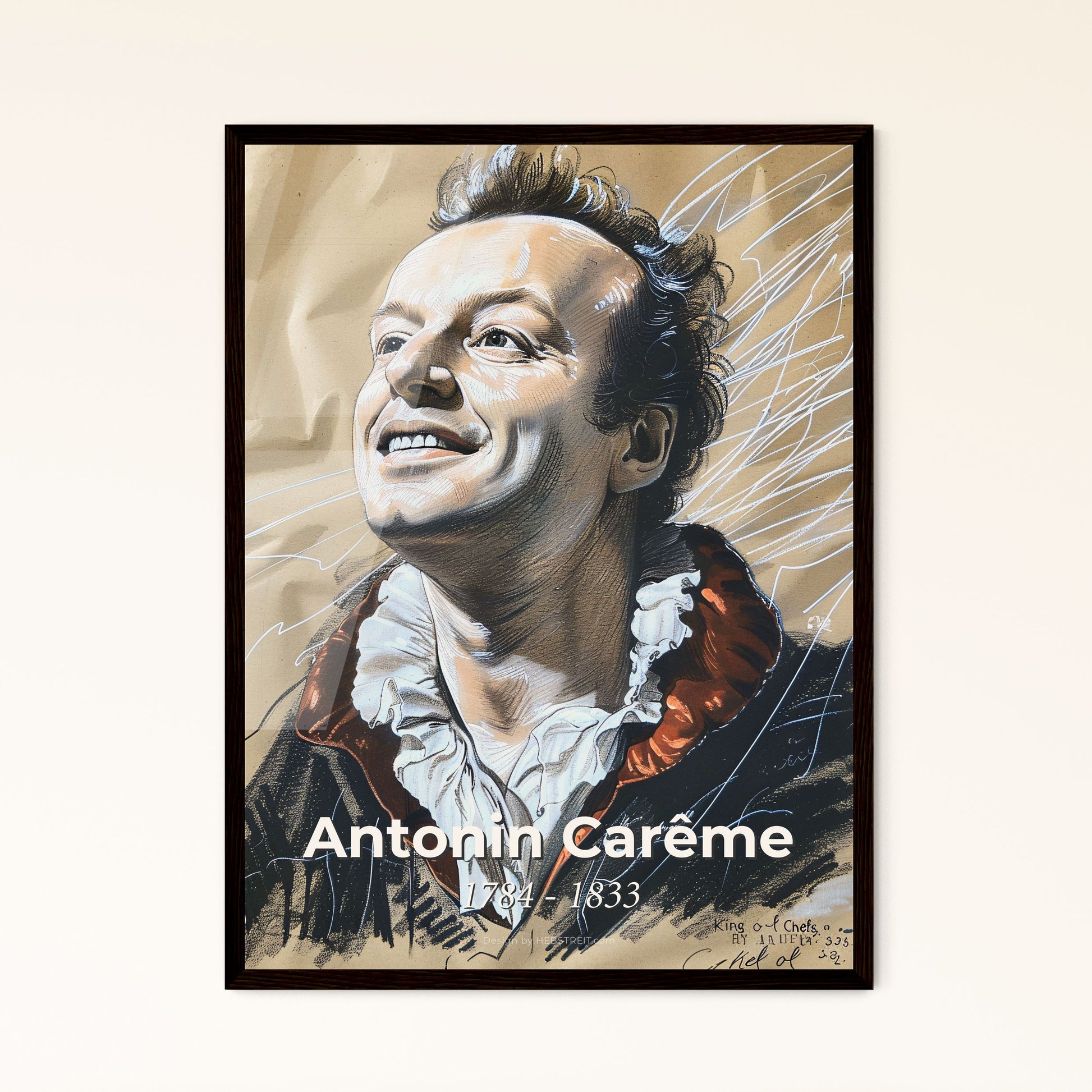 Antonin Carême: Celebrating the King of Chefs in Contemporary Art - A Stunning Print for Elegant Home Decor & Gift Giving