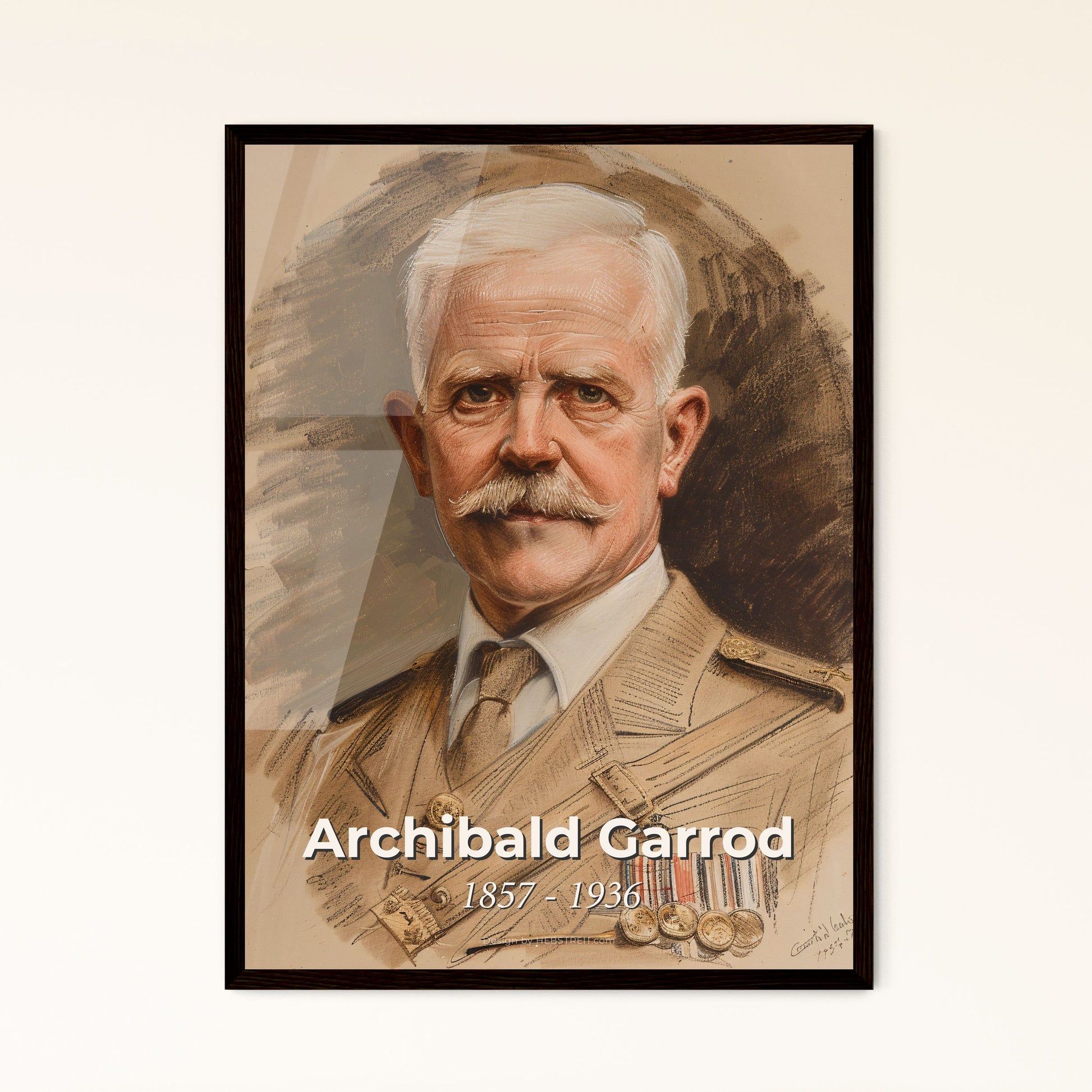 Archibald Garrod: Celebrating a Visionary in Medicine - Elegant Contemporary Art Print for Home Decor & Unique Gift Ideas