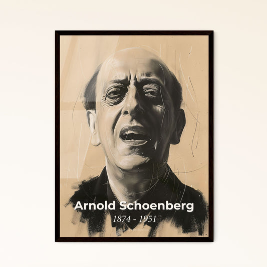 Masterful Tribute to Arnold Schoenberg Framed Print