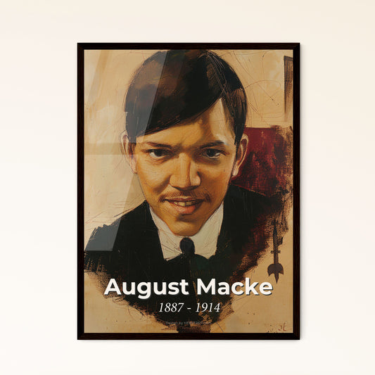 Vibrant August Macke Framed Print