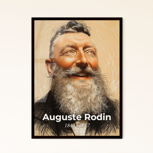 Captivating Portrait of Rodin & Claudel Framed Print
