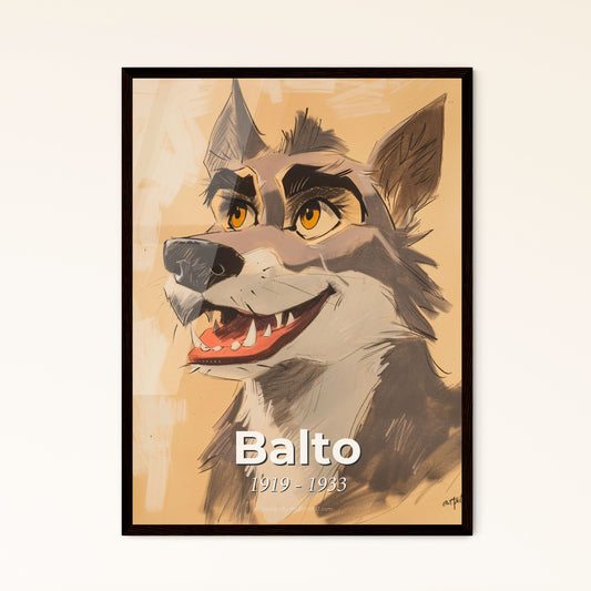 Balto: Heroic Siberian Husky of the 1925 Serum Run - Captivating Contemporary Art Print for Home Decor & Memorable Gifting