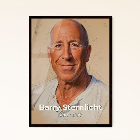 Vibrant Contemporary Portrait of Barry Sternlicht: Iconic Hotelier & W Hotel Creator – Perfect for Home Decor & Gifting