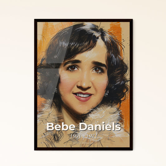 Captivating Bebe Daniels: Elegant Flapper Portrait in Contemporary Art - Ideal Gift & Home Décor Print on Premium Formats