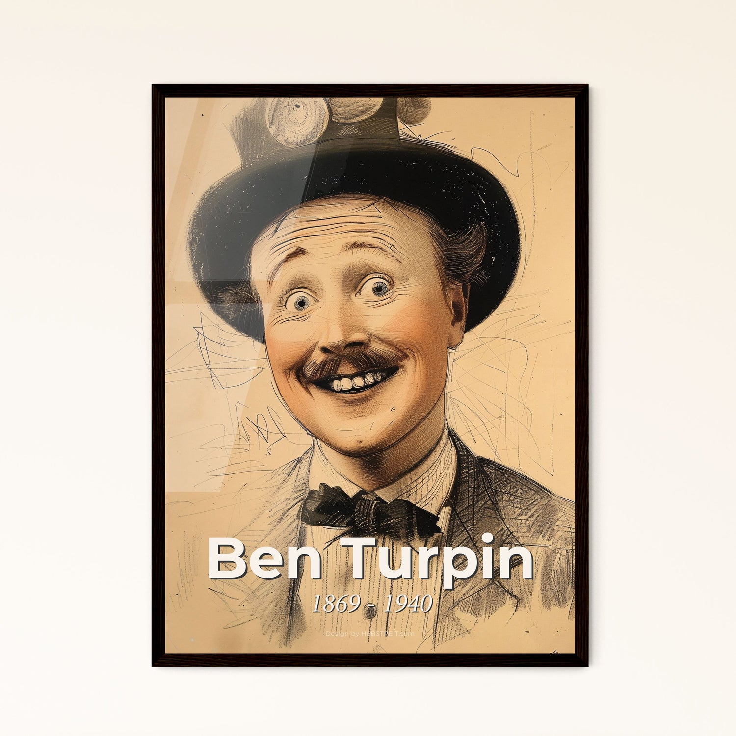 Ben Turpin - Framed Art Print