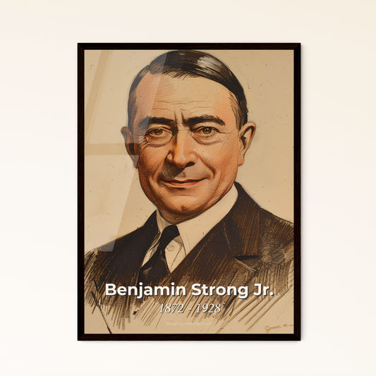 Portrait of Benjamin Strong Jr. Framed Print