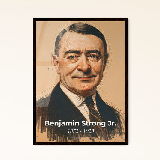 Benjamin Strong Jr.: A Dynamic Tribute to the Architect of U.S. Monetary Policy - Contemporary Art Print for Elegant Interiors